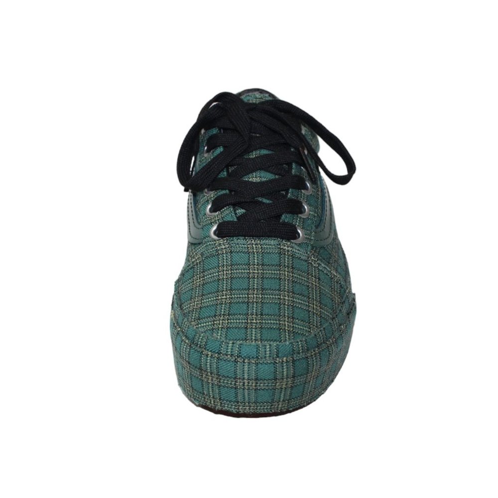 VANS Classic Green Plaid 1.5" Platform Sneaker Men's 5 NEW! (Women's 6.5)